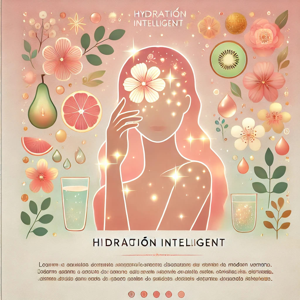 DALL·E 2024-10-02 09.19.49 - A square image representing the concept of radiant health and beauty for modern women. Show an elegant silhouette of a woman surrounded by glowing